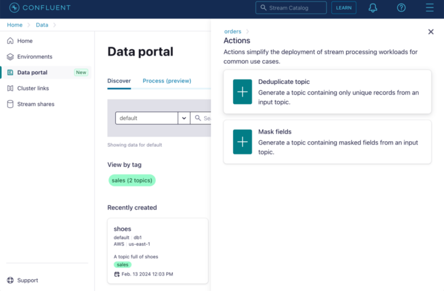 Confluent kondigt de komst van Confluent Cloud voor Apache Flink aan.