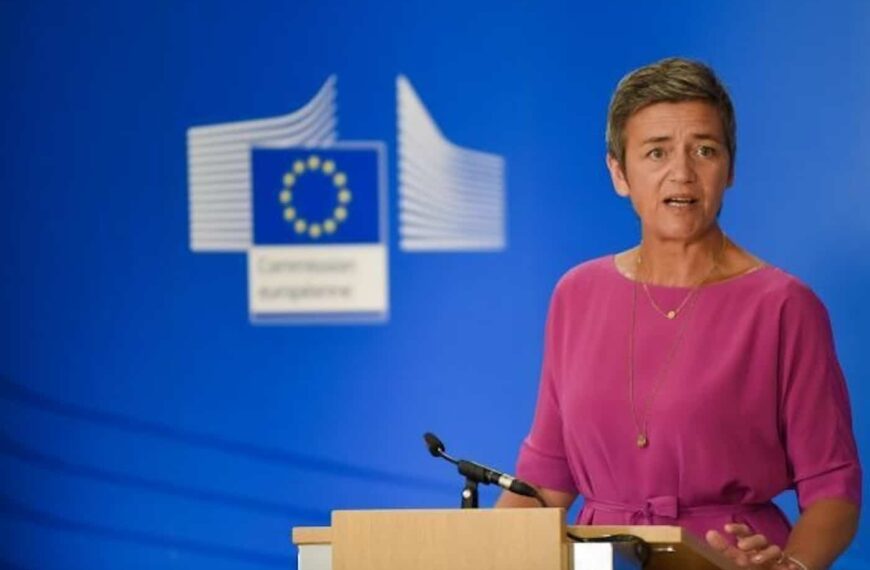 Margrethe Vestager zal haar positie als Commissaris voor Mededinging in de EU verlaten.