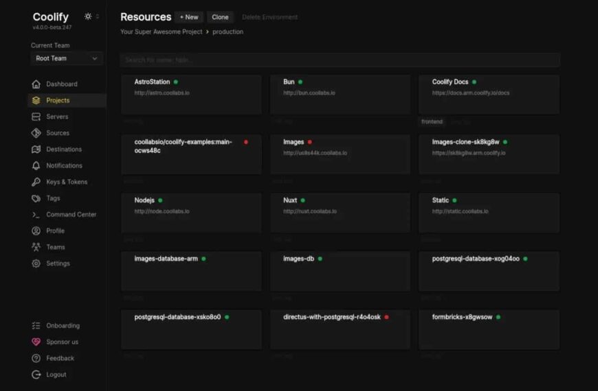 Coolify: De Open Source PaaS Alternatief dat Zelfhosting van Applicaties Revolutioneert