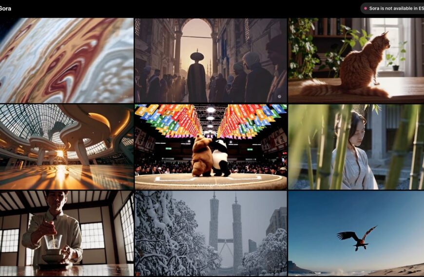 Sora, het nieuwe AI-videogeneratie-model, niet beschikbaar voor Spanje en andere Europese landen.