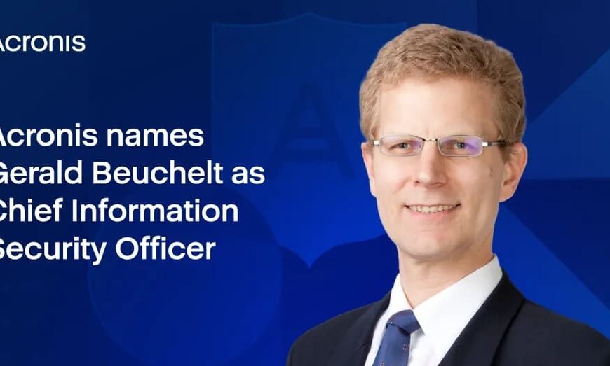 Acronis benoemt Gerald Beuchelt tot nieuwe Chief Information Security Officer