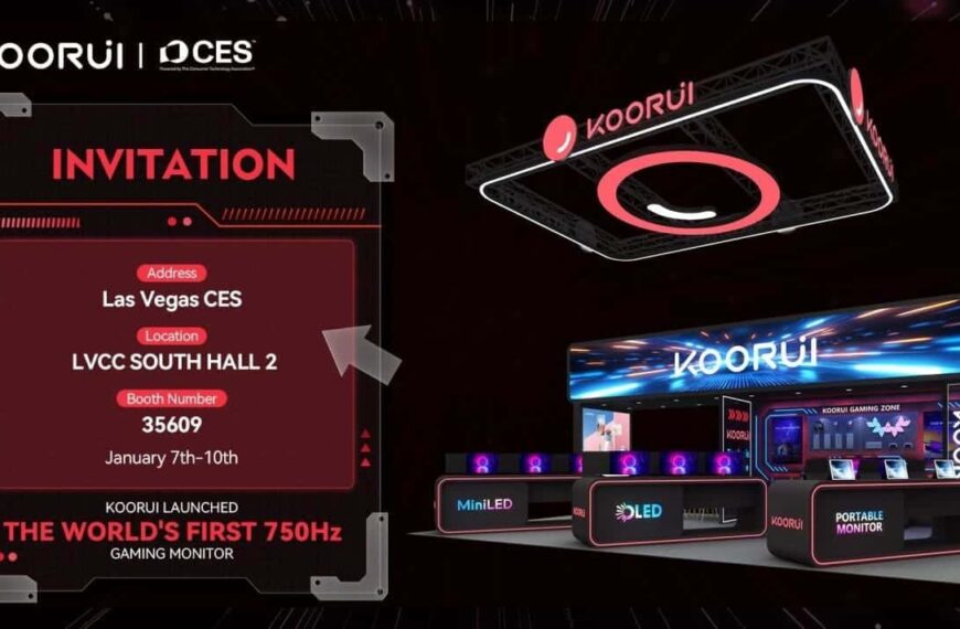 KOORUI zal ’s werelds eerste monitor presenteren met een verversingssnelheid van 750 Hz op CES 2025.