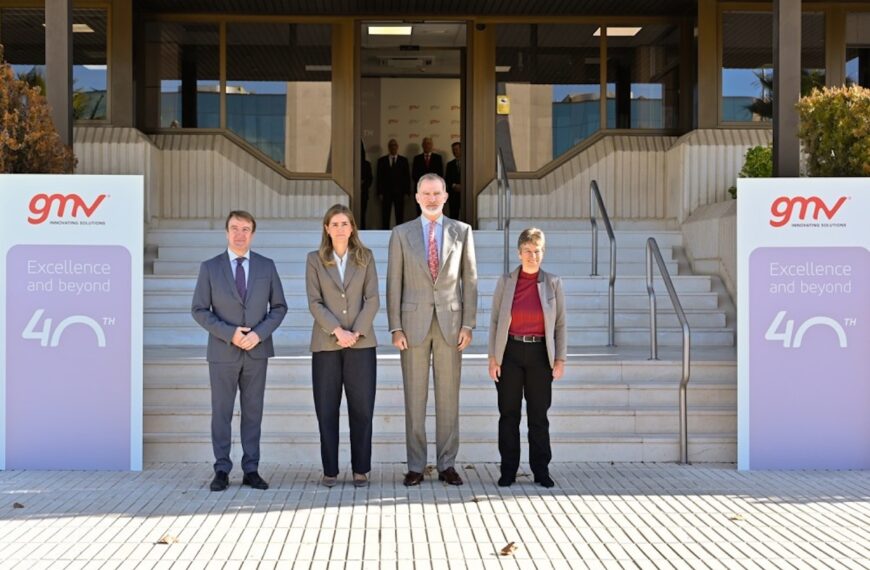 Koning Felipe VI viert het 40-jarig jubileum van GMV, een Spaanse benchmark voor technologie en innovatie.