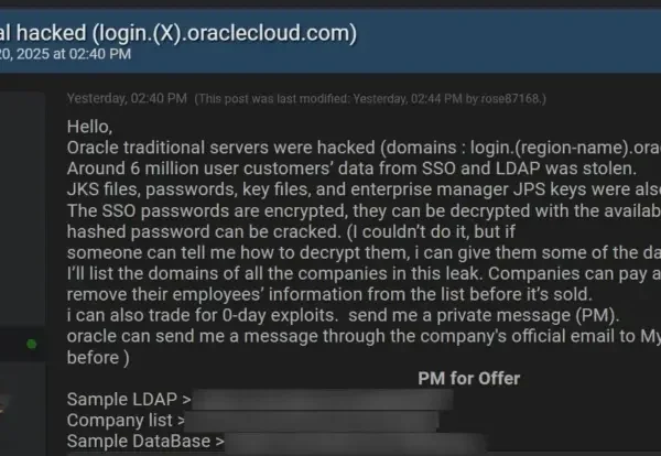 Massale Datalek van 6 Miljoen Records van Oracle Cloud: Een Aanval op de Beveiliging