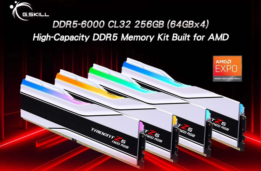G.SKILL Doorbreekt Grenzen met de eerste 256 GB DDR5-6000 CL32 Kit: Ongeëvenaarde Snelheid en Capaciteit