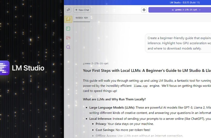 "LM Studio Stimuleert Lokale AI: Versnelt Inferentie met RTX GPU’s en CUDA 12.8"