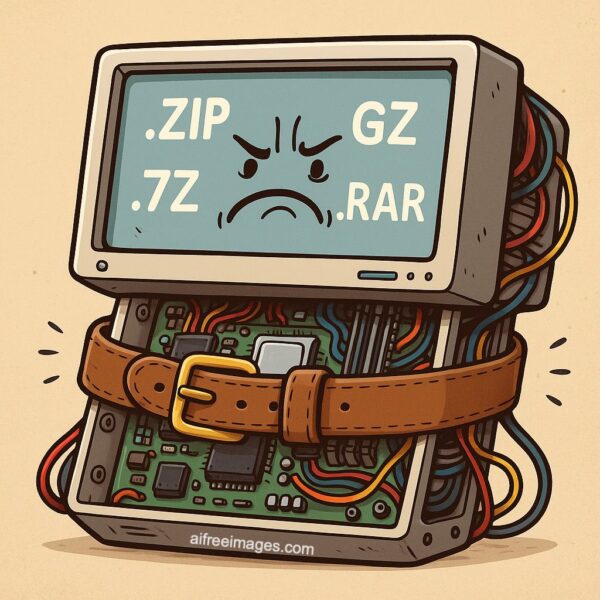 "De Kunst van Bestandscompressie: Geschiedenis, Evolutie en Vergelijking van de Meest Gebruikte Compressieformaten"