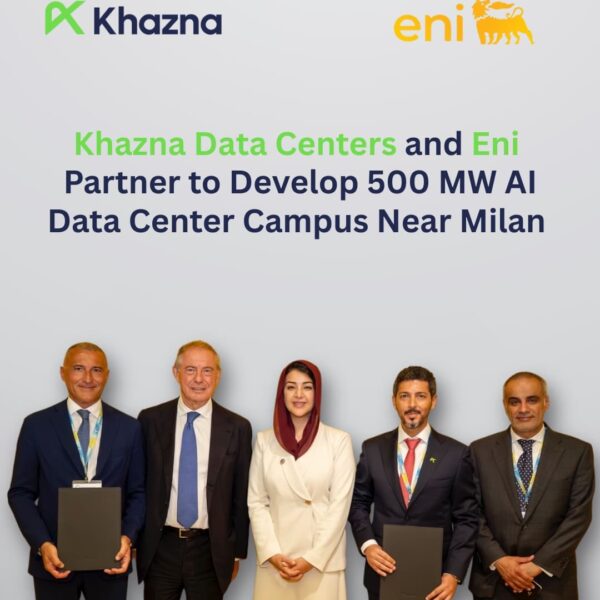 Italië verwelkomt 500 MW Data Campus voor Kunstmatige Intelligentie dankzij samenwerking tussen Khazna Data Centers en Eni