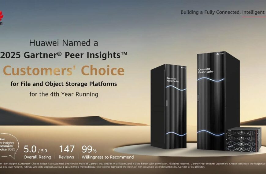 Huawei: Vierde Jaar Op Rij ‘Customers’ Choice’ in Bestands- en Objectopslag volgens Gartner