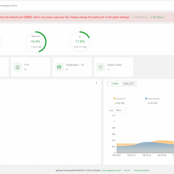 aaPanel voor Windows: De Gratis Controlepaneel dat Serverbeheer Vereenvoudigt