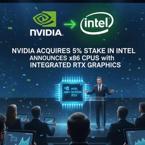NVIDIA en Intel Bundelen Krachten voor Strategisch Partnerschap: 5 Miljard Dollar Investering in Geavanceerde x86 CPU’s en SoC met RTX en Natuurlijke NVLink Integratie