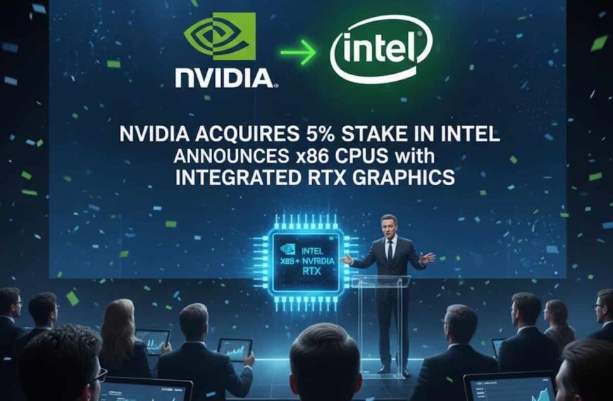 NVIDIA en Intel Bundelen Krachten voor Strategisch Partnerschap: 5 Miljard Dollar Investering in Geavanceerde x86 CPU’s en SoC met RTX en Natuurlijke NVLink Integratie
