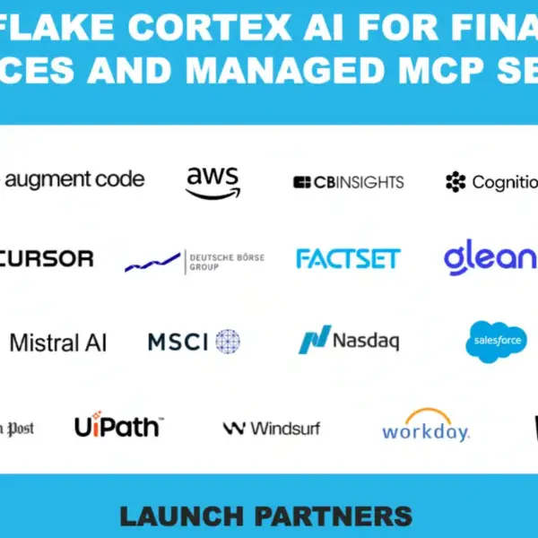 Snowflake Introduce Cortex AI voor Financiële Diensten: Enterprise-Klare AI Agents en Apps, Regelgevende Gegevens en een MCP Server voor Ecosysteeminteroperabiliteit