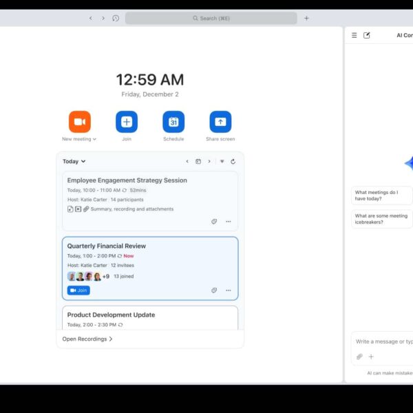 Zoom vernieuwt Workplace met een “AI-first” ervaring en lanceert AI Companion 3.0 om het dagelijks werk te versnellen