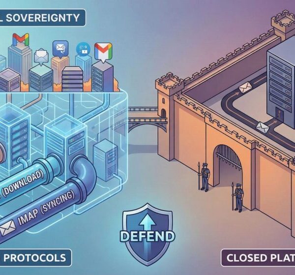 De onzichtbare dragers van e-mail: waarom SMTP, POP3 en IMAP beschermen tegen gesloten platformen