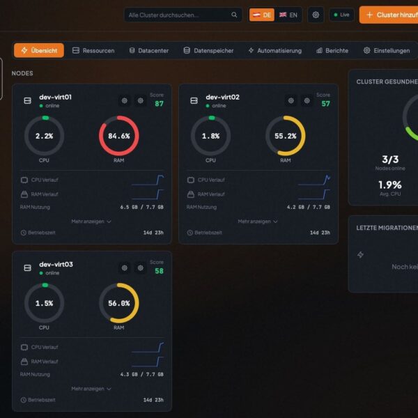 PegaProx: de belofte van “enterprise-beheer” voor multi-cluster Proxmox-infrastructuren