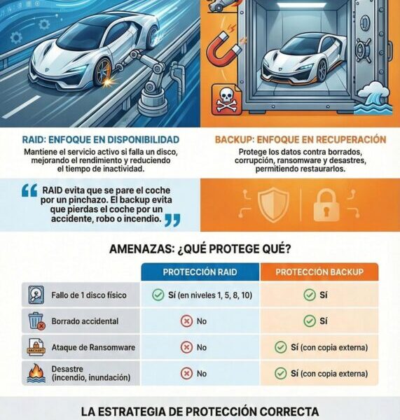 RAID is geen backup: hoe het correct te gebruiken in bedrijfsomgevingen (zonder valse beloftes)