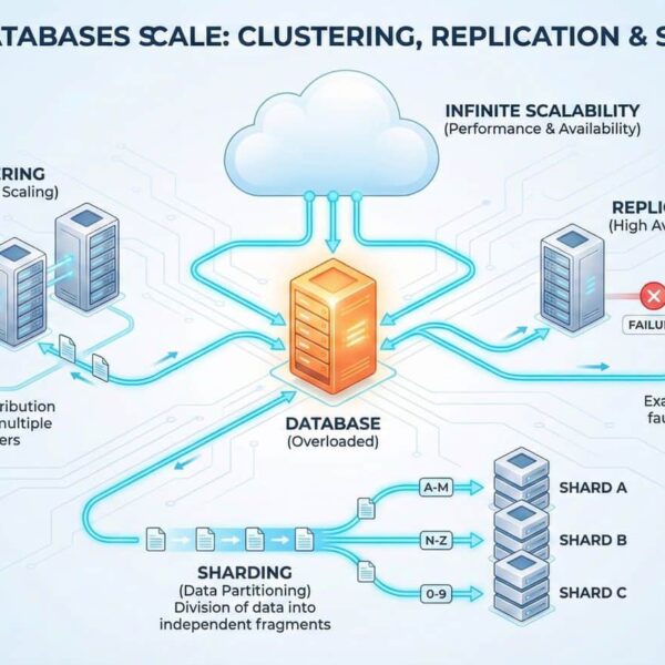 Hoe database-schaalbaarheid groeit: clustering, replicatie en sharding