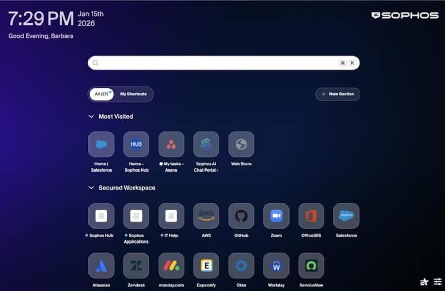 Sophos kiest voor de “browser als perimeter” met Workspace Protection om hybride werken te beveiligen en het gebruik van AI te ordenen
