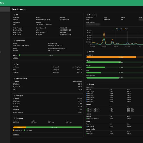 MOS, het nieuwe modulaire besturingssysteem voor homelabs en self-hosting dat ‘wil vereenvoudigen zonder controle te verliezen’