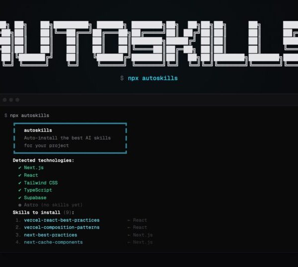 Autoskills belooft om in één commando de AI-vaardigheden te installeren volgens jouw stack