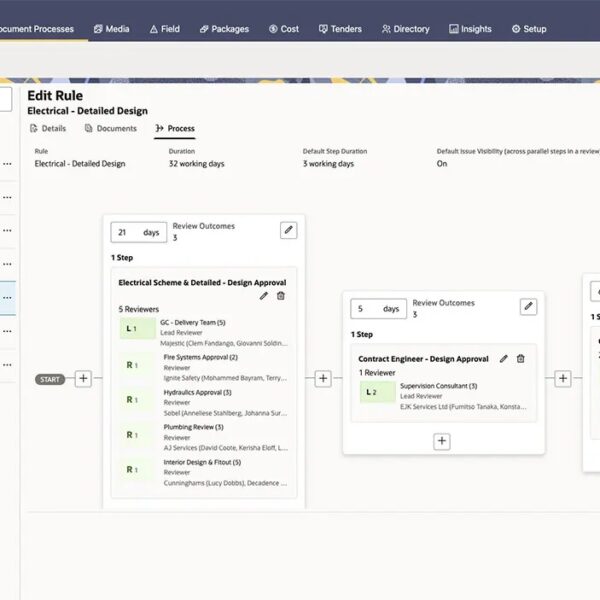 Oracle versterkt Aconex om meer controle en traceerbaarheid te bieden bij de werkzaamheden