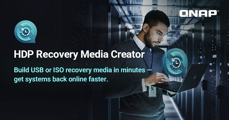 QNAP lanceert HDP Recovery Media Creator om Windows te herstellen vanaf USB of ISO