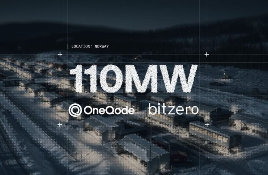 Bitzero en OneQode sluiten overeenkomst van 110 MW in Noorwegen voor IA-belastingen