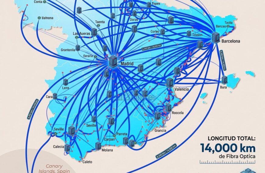 Digi toont voor het eerst de hoofdinfrastructuurkaart van zijn netwerk in Spanje