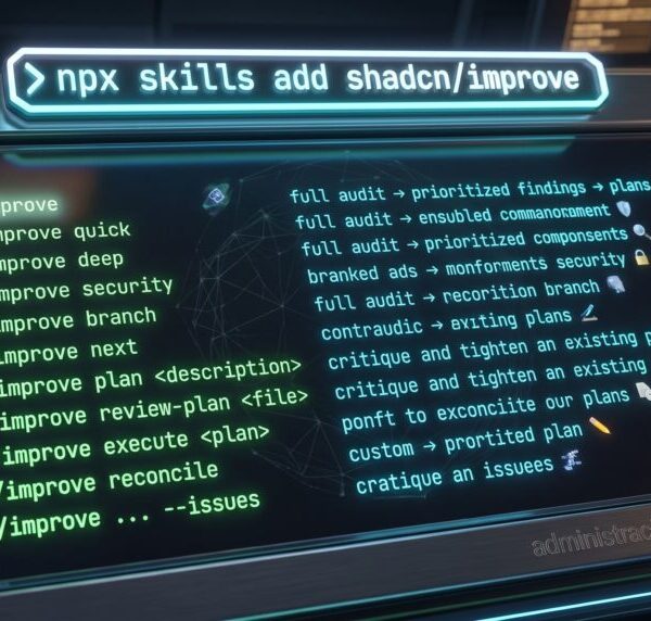 shadcn/improve: de open en gratis repo die code-IA omzet in uitvoerbare plannen