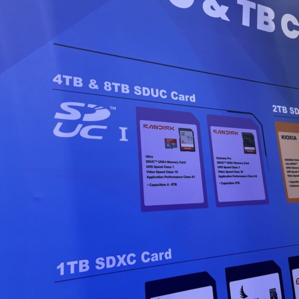 SanDisk bereidt SDUC-kaarten tot 8 TB voor, maar zullen nieuwe lezers vereisen