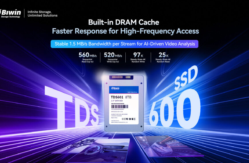 BIWIN lanceert een industriële SSD van 8 TB voor surveillance en AI aan de rand