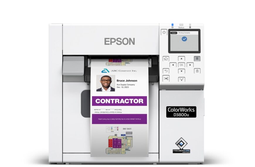 Epson lanceert de CW-D3800, een compacte kleurenlabelprinter
