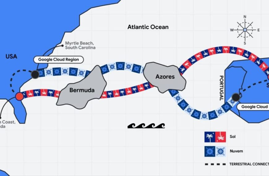 Google verdubbelt zijn Atlantische route met Nuvem en Sol: twee identieke kabels voor de cloud en AI