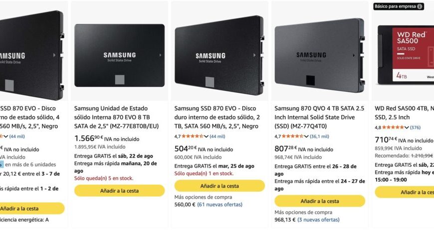 AI maakt SSD’s ook duurder: een Samsung van 4 TB gaat van 170 naar bijna 1.000 euro