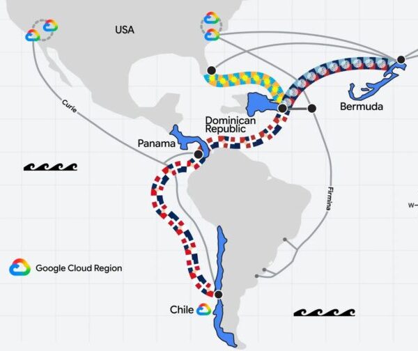 Google versterkt zijn onderzeekabelnetwerk met drie nieuwe kabels tussen Amerika en Europa