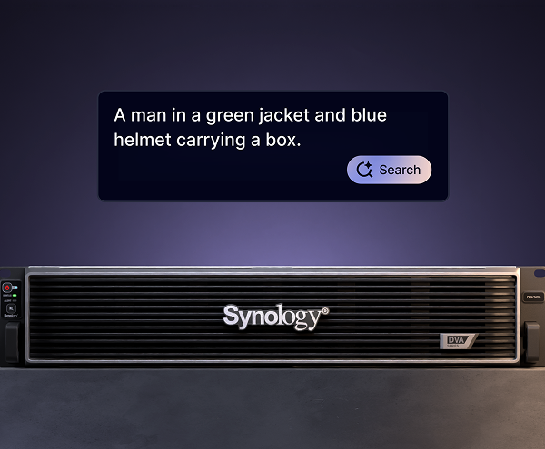 Synology brengt AI-beeldbewaking naar het datacenter met de nieuwe DVA7400