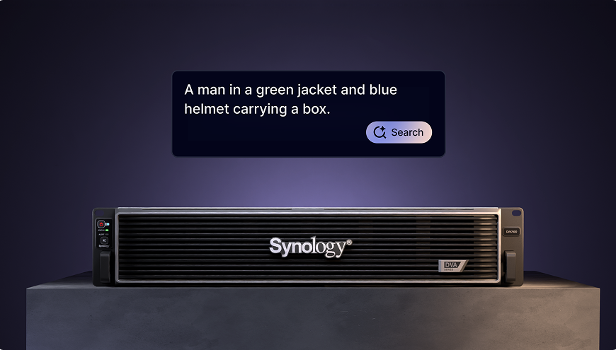 Synology brengt AI-beeldbewaking naar het datacenter met de nieuwe DVA7400