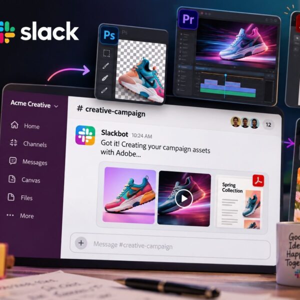 Adobe brengt Photoshop, Premiere, Acrobat en Firefly direct naar Slack