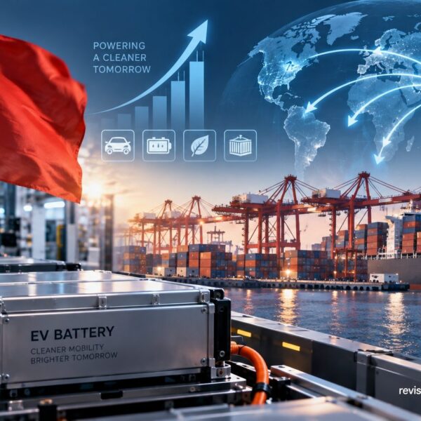 China versterkt haar wereldwijde dominantie op het gebied van batterijen terwijl de export groeit
