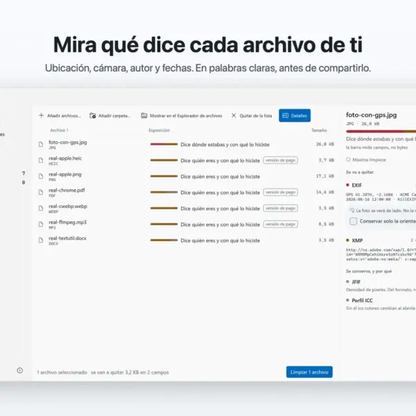 Verwijder metadata uit foto’s, PDF’s en Office-documenten