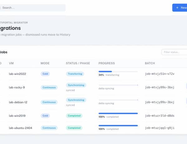 MultiPortal Migrator brengt VMware-virtuele machines naar Proxmox zonder te wachten tot het weekend