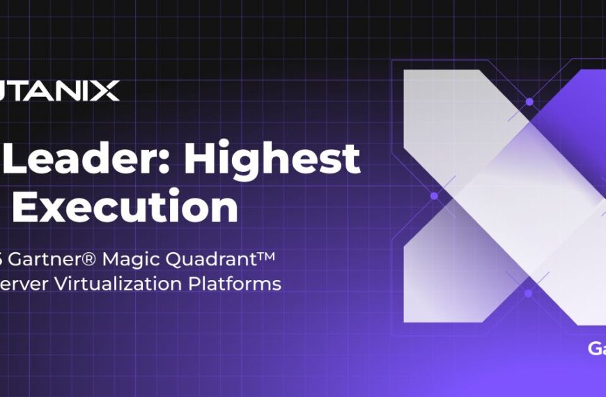 Nutanix komt als leider in het Gartner Magic Quadrant 2026 voor virtualisatie