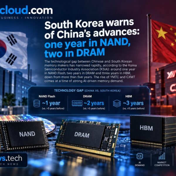 Zuid-Korea waarschuwt voor China’s voorsprong: een jaar in NAND en twee in DRAM