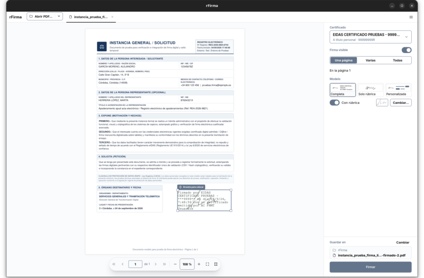rFirma 0.12 arriveser op Windows: een native alternatief voor AutoFirma zonder Java